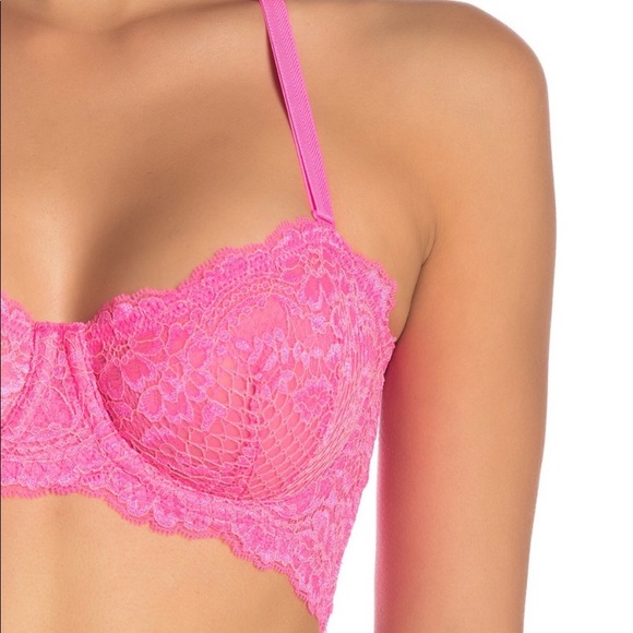 NWOT Free People Lindy Loo Lace Strapless Bra 34A - Picture 8 of 8